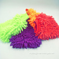 Hot selling microfiber chenille car wash mitt,chenille glove for car cleaning